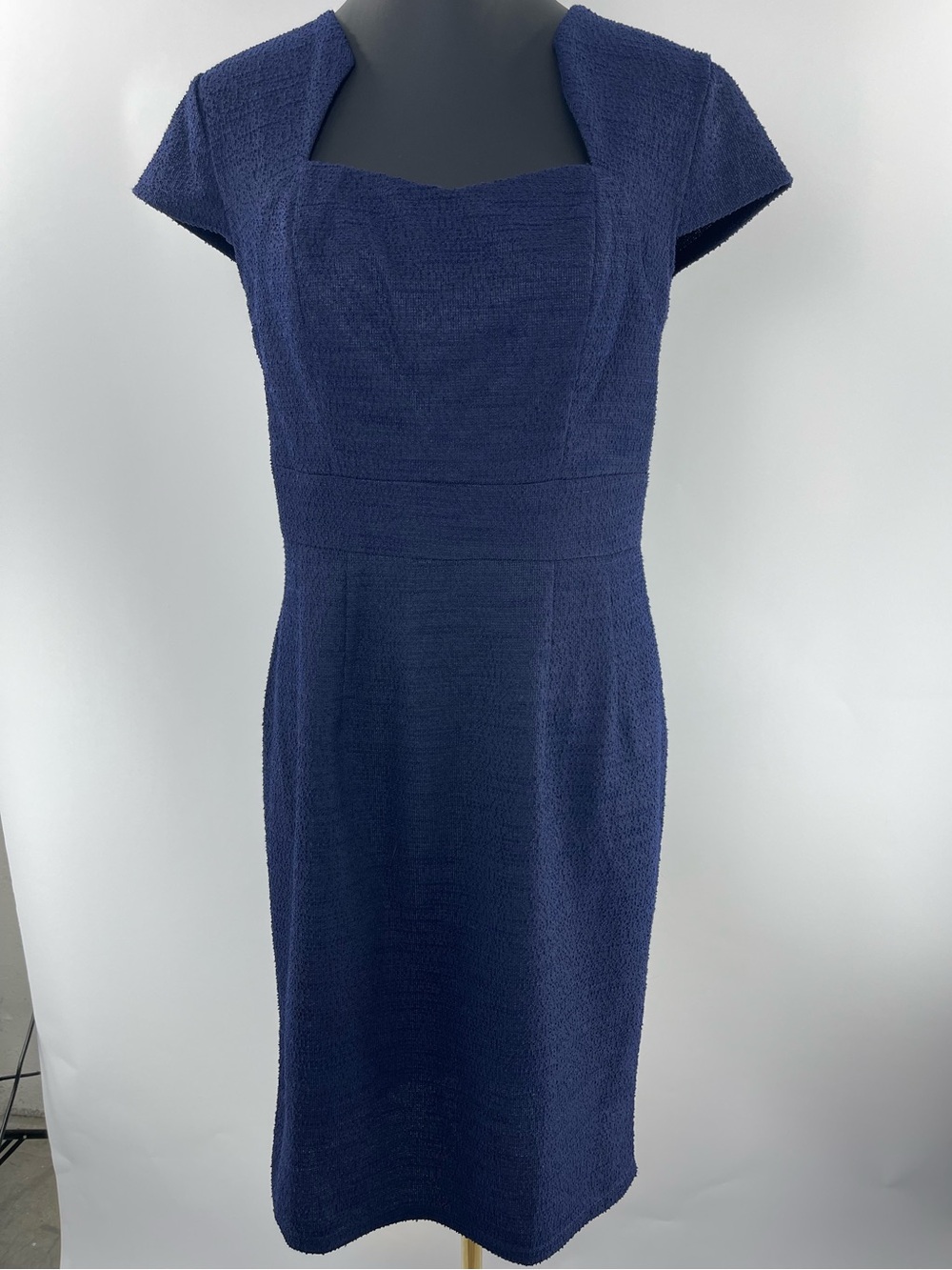 Grace Karin Women’s Navy Tweed Bodycon Pencil Career Workwear Size Large Dress